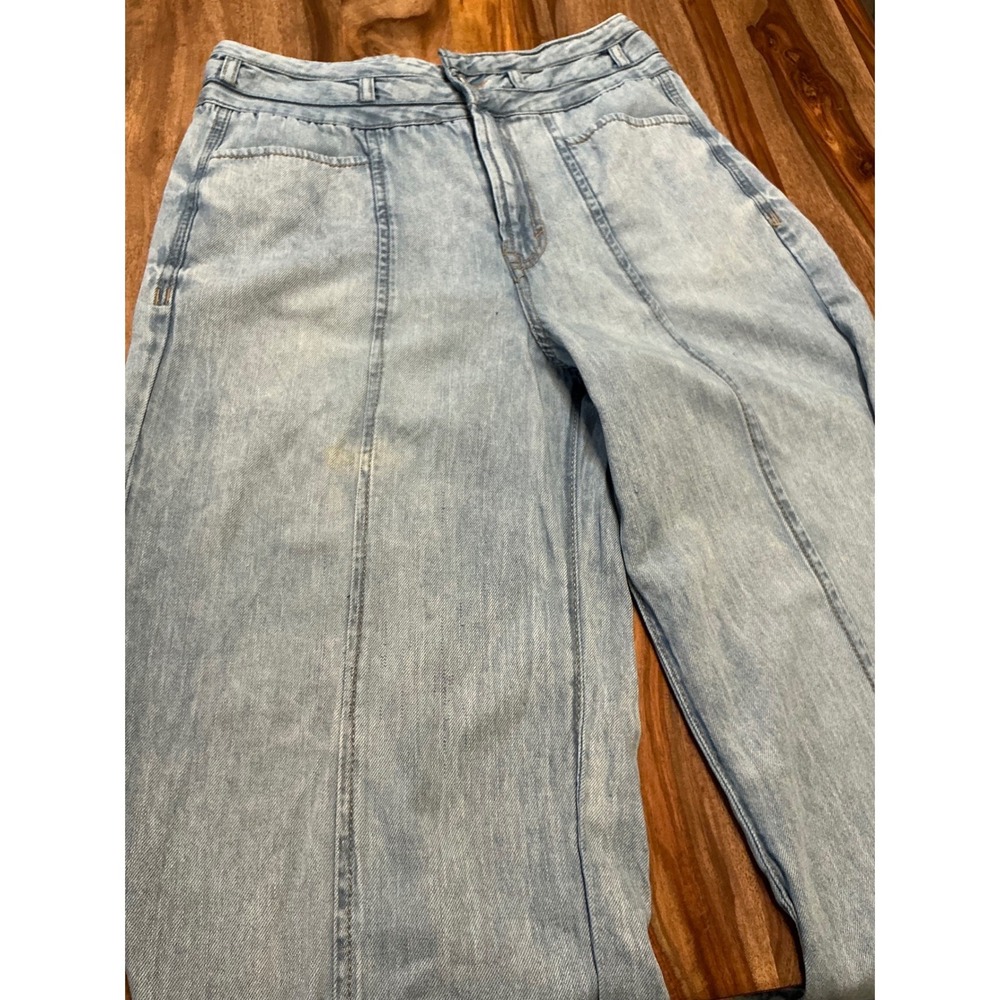 Kensie The Kaya High Rise Wide Leg Jeans Denim Womens Size 8 / 29 Light Blue - Picture 11 of 12